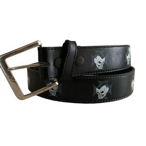 Punk Rock Y2K Metal Goth Black Belt Skull Removable Buckle Edgy